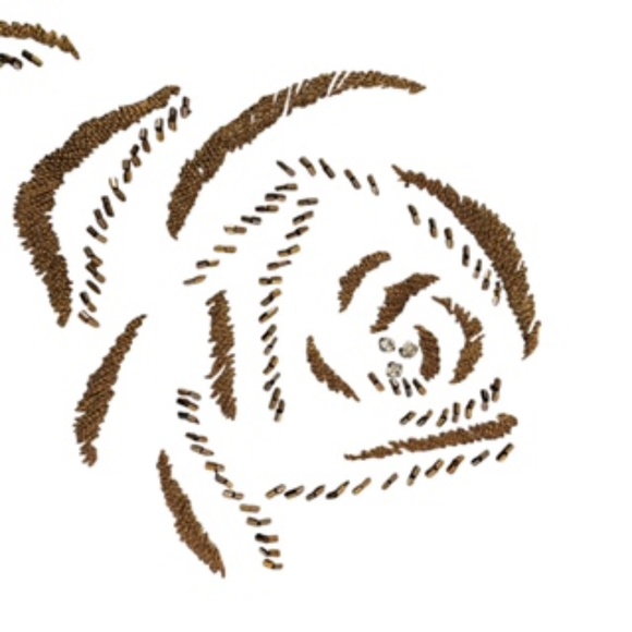 Linea Blu Scoop Neck Floral & Animal Print Beaded Women's Tunic Size M - Picture 4 of 9